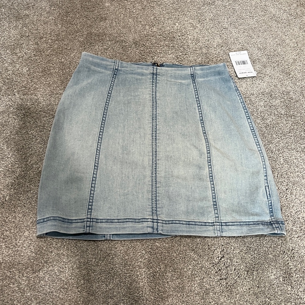 Free People Modern Femme Denim Mini Skirt, Size 10